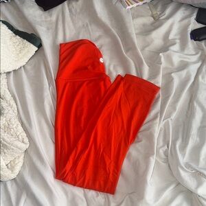 Lululemon Bright Orange Leggings